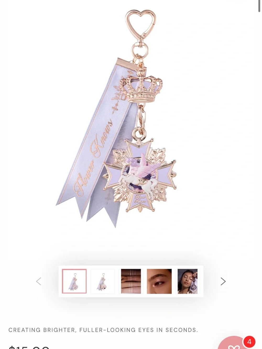 Lavender Unicorn Charm Eyeshadow Accessory - Women Makeup Eyeshadow